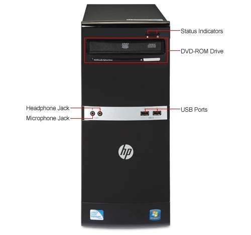 HP 500B XZ858UT Desktop PC  