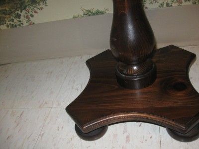   Antiqued Old Tavern Pine Pedestal Cocktail Bunching Table 8054  