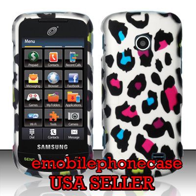 Leopard Snap On Hard Case Cover Samsung T528g StraightTalk  