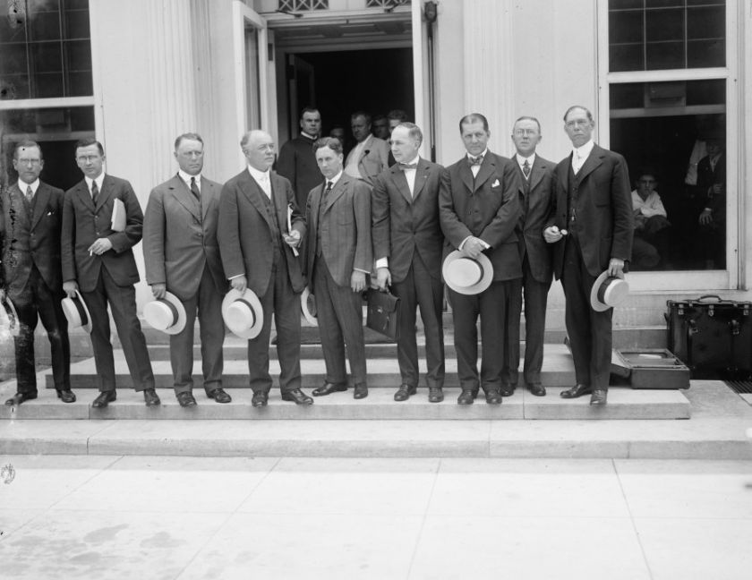 early 1900s photo Chicago businessmen left to righ  