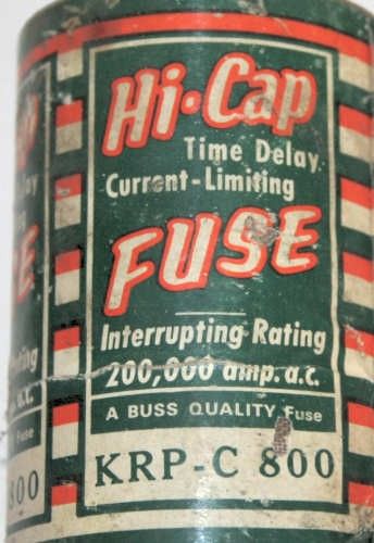 BUSS HI CAP TIME DELAY FUSE 800A KRP C 800 / KRP C800  