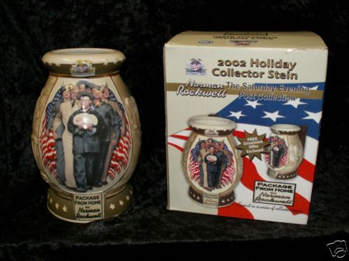 Miller, Beer Stein, Un Lidded Holiday 2002  