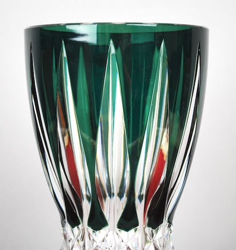 VAL SAINT LAMBERT ART DECO CRYSTAL VASE, CA. 1930S  