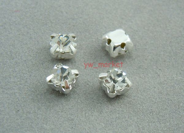 1440 Loose crystal sew on rhinestone SS12 3mm Silver  