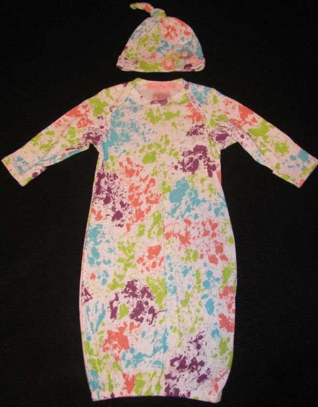 NWOT Baby Nay Everyday Splash Bunting Gown Hat Newborn  