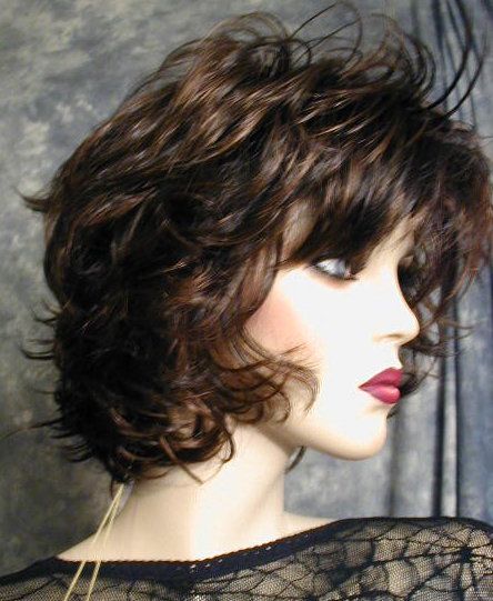 BRONZE CAPPUCCINO SPIKEY SHORT MODERN WIG WIGS  