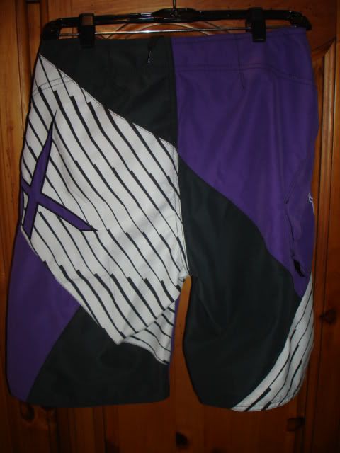 FOX RACING BOYS QUADRANT GEO BOARDSHORTS NEW PURPLE/WHITE ~ Free 