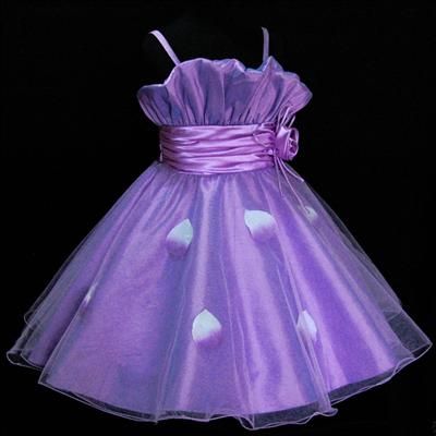 Purple Wedding Pageant Party Flower Girls Dress 8 9Y