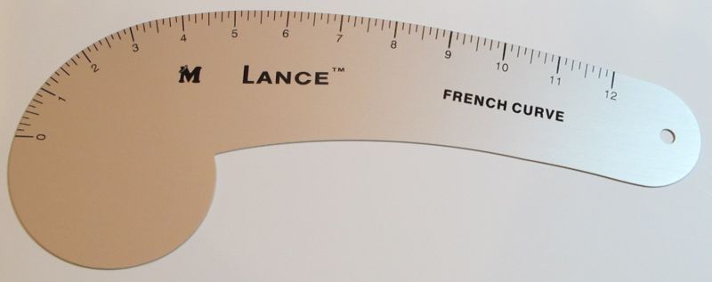 Lance Metal Aluminum French Curve Sewing Ruler FC 012  