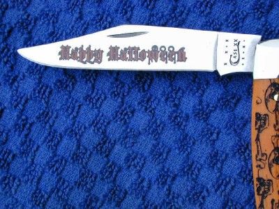 CASE XX 2011 HALLOWEEN ORANGE BONE SERR PUMPKIN CARVER MOOSE KNIFE 