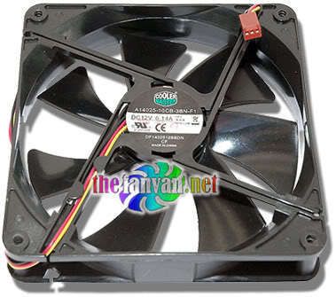 Cooler Master 140mm x 25mm 3 pin (Tachometer) Case Fan  