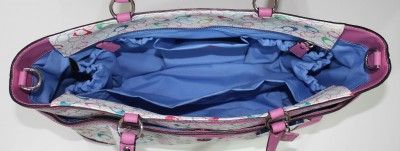 COACH SIGNATURE PINK SCRIBBLE BABY DIAPER BAG NWT 16873  