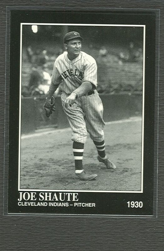 JOE SHAUTE CLEVELAND INDIANS 1930 SCRANTON PECKVILLE PA  