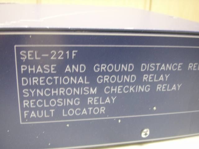 SCHWEITZER SEL 221F FAULT LOCATOR #327  