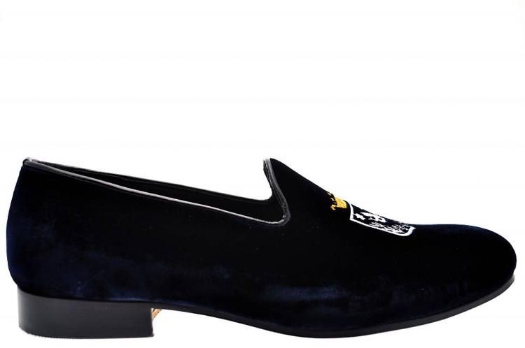 Blue Velvet Slippers Saxone Limited Edition 10 (44)  