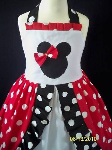 Liilas*Boutique Disney Cust Minnie Mouse Dress 4 5 6 8  