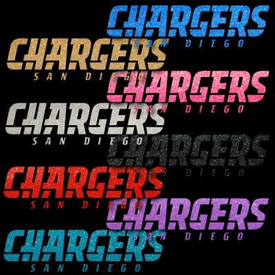 San Diego Chargers Pink Metallic Auto Window Decals NFL  