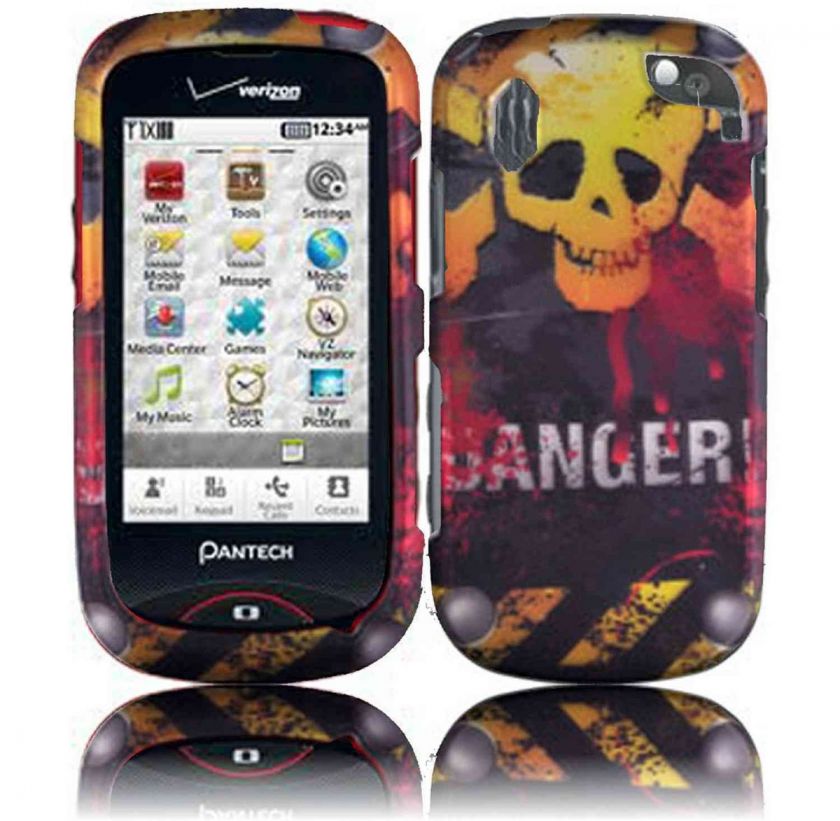 Danger Hard Cover Case For Pantech Hotshot 8992  