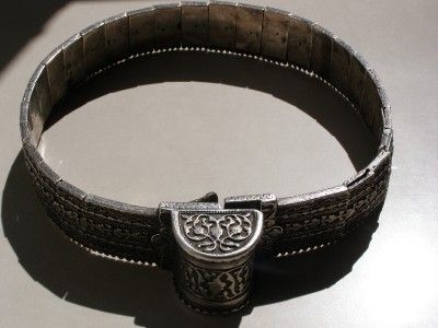 RRRR Russian Cossack officers silver&niello belt  