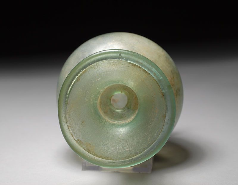 Ancient Roman glass flask or bottle  