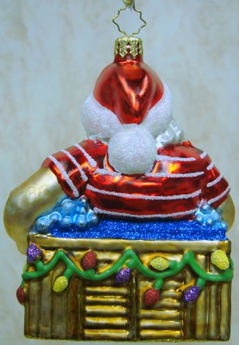 RADKO Jolly Jacuzzi ORNAMENT Santa HOT TUB 1014826  