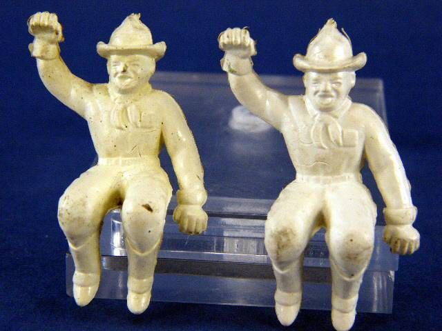 Lot of 8 Vintage 1950s Marx 60mm Chubby Cowboy Figures  