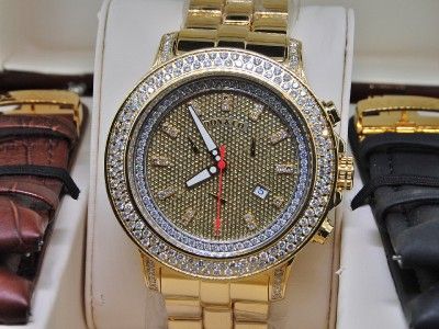 DON & CO. WATCH 2 ROW BEZEL DIAMOND WATCH JOE RODEO 6CT  