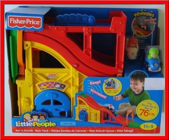 Fisher Price Little People Rev n Sounds Race Track MIB  