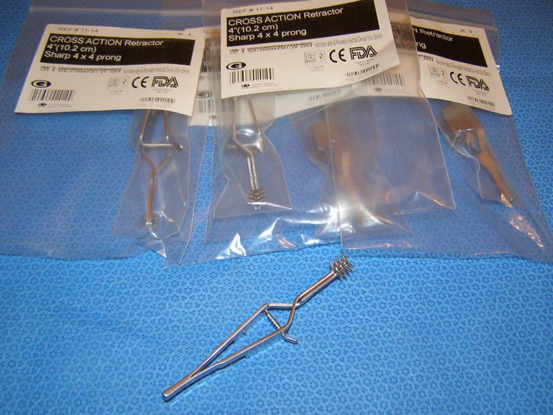 Blunt CROSS Action Retractor Eye Surgical Instruments  