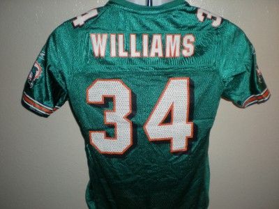 NEW IRREGULAR Ricky Williams #34 Miami Dolphins WOMENS Small Jersey 