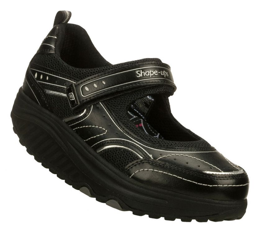 SKECHERS Shoe Women 12308 Mary Jane New Black Shape Ups  