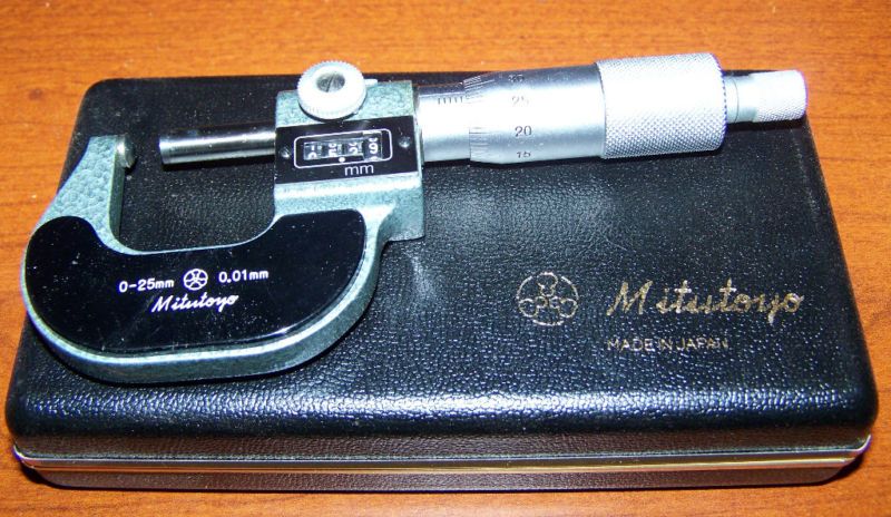 mitutoyo tube micrometer 295 115 Metric 0 25 MM new  