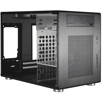 LIAN LI PC Q08B Aluminum Mini ITX Tower Computer Case  