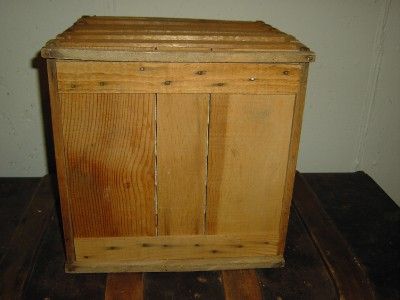 Antique Vintage Wood Egg Crate W/Inserts & Some EGGS  