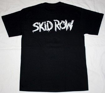 SKIDROW BAND GLAM ROCK METAL CINDERELLA DOKKEN POISON RATT NEW BLACK T 