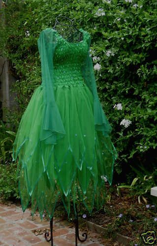New Adult IRISH GREEN Fairy Dress ~ Holiday Christmas Costume ~ Size 