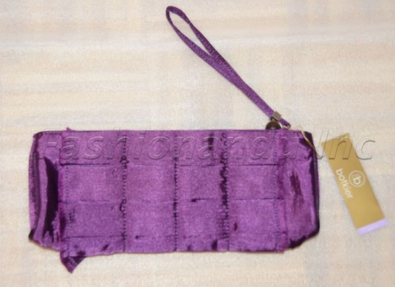 Botkier Layla Purple Silk Clutch Bag  