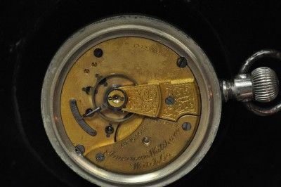   18 SIZE WALTHAM OPEN FACE POCKET WATCH GRADE 81 KEEPIN TIME  