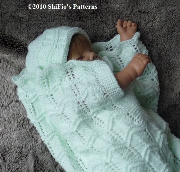 BABY CUDDLE SAC KNITTING PATTERN COCOON REBORN # 133  