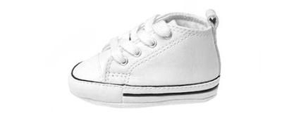 Converse First Star White Leather All Sizes Crib Shoes  