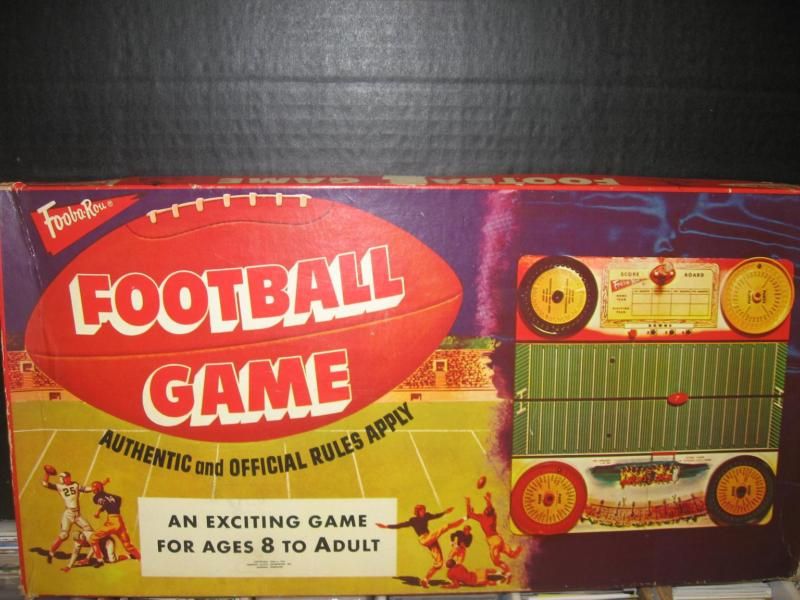 1955 Fooba Rou Football game vintage Memphis Plastic Co  