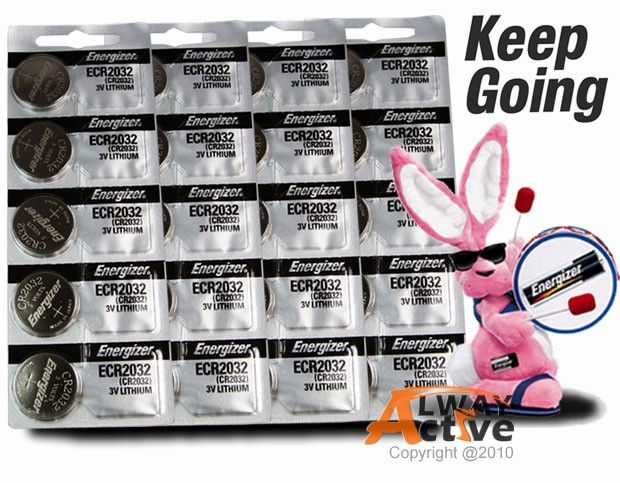 20 x Genuine ENERGIZER cr2032 3v Lithium Battery Exp 2021 Ecr2032 Cr 