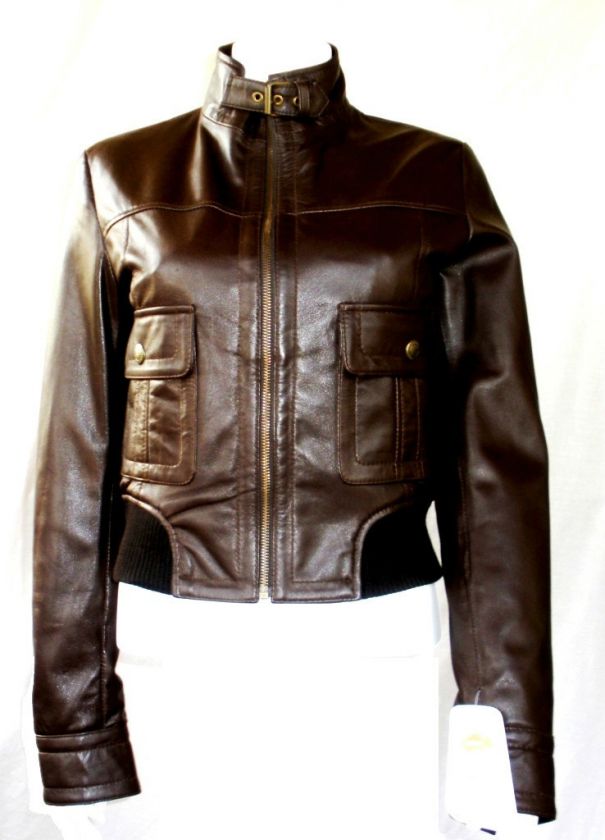 NWT Womens Bomber Leather Jacket Style 2100 Plus Sizes  