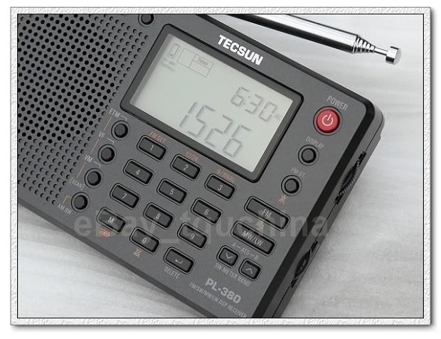 PL 380 DIGITAL DSP AM FM SHORTWAVE TECSUN PL380 RADIO  