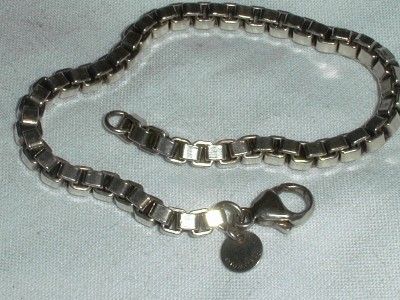 LOVELY TIFFANY & CO STERLING VENETIAN LINK BRACELET  7 1/2 LONG 