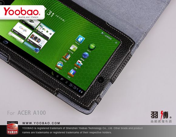   Slim Genuine Leather Stand Case Cover for Acer Iconia Tab 7 inch A100