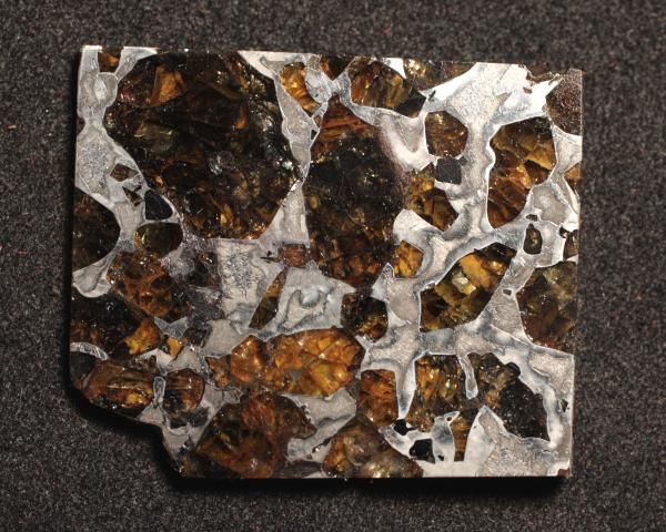 GEM LIKE OLIVINE BRAHIN METEORITE PALLASITE ETCHED SLC  