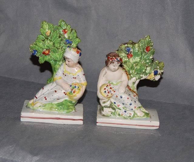 English Staffordshire Pearlware Figures God Goddess  