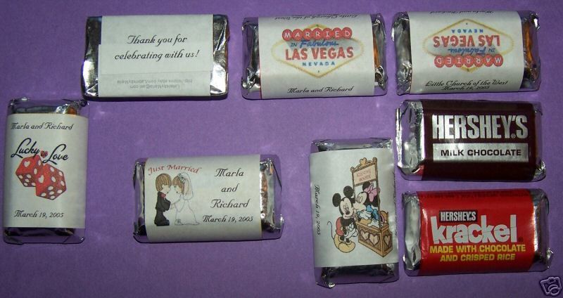 Hershey Miniature Candy Wrappers Wedding  