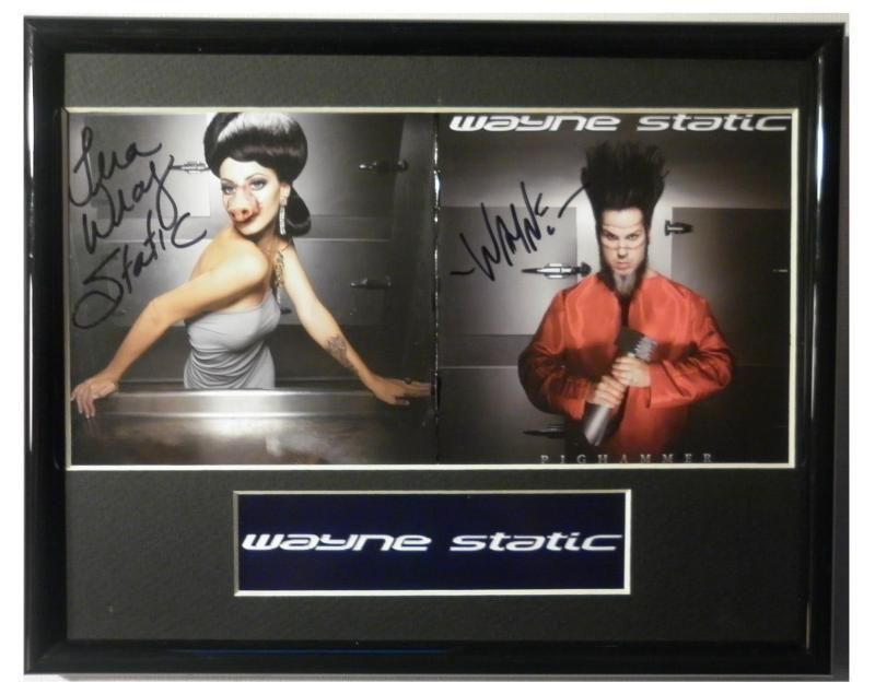 SIGNED WAYNE STATIC X AUTOGRAPHED CD FRAMED NICE  